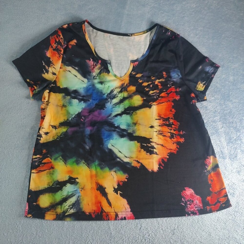 SHEIN Wash Tie Dye Womens Shirt, XL (12) NEW